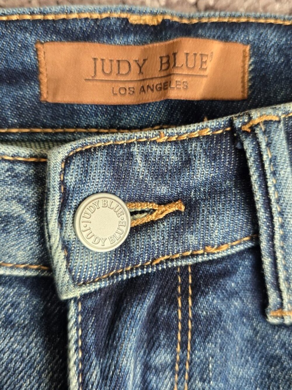 Judy Blue High Rise Straight Leg Jeans Denim JB88922 Stretch Medium Wash 7 28 - Picture 13 of 14